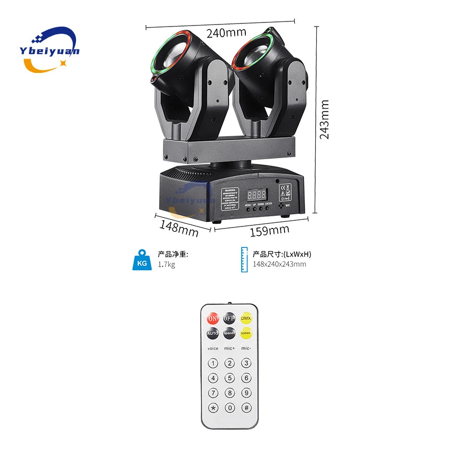 Dual-head moving light