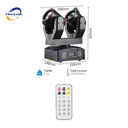 Dual-head moving light