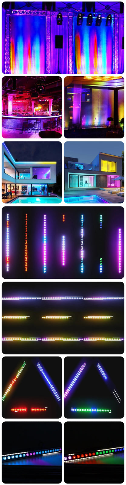 24 × 4 W RGBW LED bar