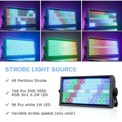RGBW strobe 48 + 8